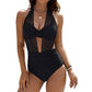 Maillot de bain pour femme avec haut dos nu et effet amincissant au niveau du ventre