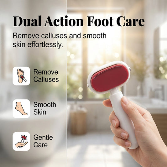 🦶 50% DE RÉDUCTION! ✨ Grattoir Pieds Double Face – Élimine les callosités, doux & facile à utiliser – Pieds lisses et adoucis en un clin d'œil 🏠