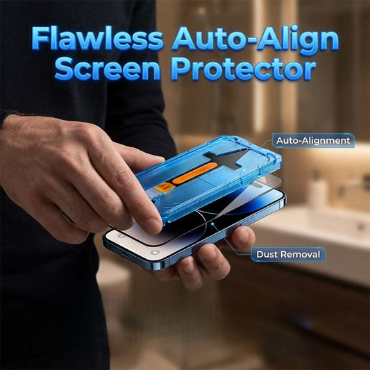 ✨ACHETEZ-EN 1, RECEVEZ-EN 1 GRATUIT 📱 Kit de protection d'écran auto-alignante sans poussière