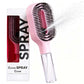 Brosse à cheveux antistatique avec vaporisateur intégré