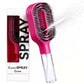 Brosse à cheveux antistatique avec vaporisateur intégré