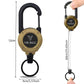 🏆Porte-clés avec mousqueton rétractable 🎣 – Cordon en acier de 65 cm, porte-badge robuste, accessoire EDC léger pour clés, cartes d'identité et usage en extérieur
