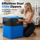 📦🧳Sac de rangement et de déménagement pliable – Poignées robustes et fermeture éclair – Se plie à plat, idéal pour les déménagements, les voyages ou le rangement de placard – Réutilisable et facile à nettoyer 🏠