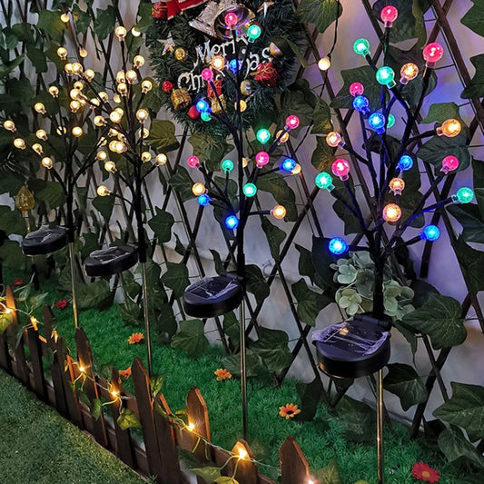 Lampe solaire LED pour branche d'arbre à piquer dans le jardin