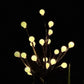 Lampe solaire LED pour branche d'arbre à piquer dans le jardin