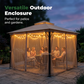 🌞 Parasol de jardin multifonctionnel avec moustiquaire, résistant au vent et à la pluie, et offrant une protection solaire