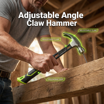 🔨 PROMO FLASH : 50% DE RÉDUCTION ! Marteau à Arrache-Clou Multi-usages – Acier Forgé Haute Teneur en Carbone & Angle Réglable for Bricolage et Démolition Efficaces 🛠️✨