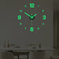 Ensemble d'horloge murale lumineuse 3D en acrylique à monter soi-même