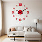 Ensemble d'horloge murale lumineuse 3D en acrylique à monter soi-même