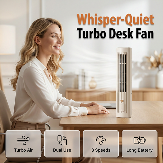 Ventilateur de circulation d'air rechargeable vertical et horizontal