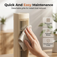 Ventilateur de circulation d'air rechargeable vertical et horizontal