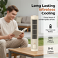 Ventilateur de circulation d'air rechargeable vertical et horizontal