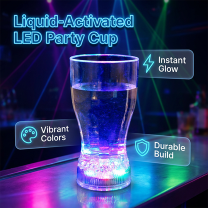 Gobelet lumineux à LED activé par un liquide