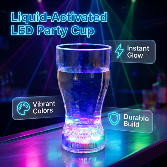 Gobelet lumineux à LED activé par un liquide