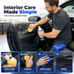 Nettoyant mousse multifonctionnel pour rénovateur de cuir et de vinyle pour intérieur de voiture