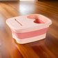 Bain de pieds pliable pour massage