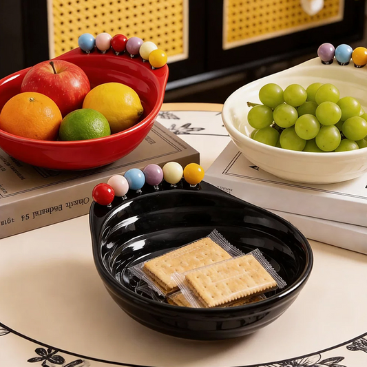 Bol à goûter ludique en forme de pied avec fourchettes à fruits intégrées