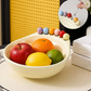 Playful Foot-Shaped Snack Bowl with Integrated Fruit Forks