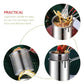 Friteuse à Ingrédients avec Filtre à Bande en Acier Inoxydable 304