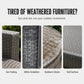Pâte de rénovation pour mobilier de jardin avec éponge