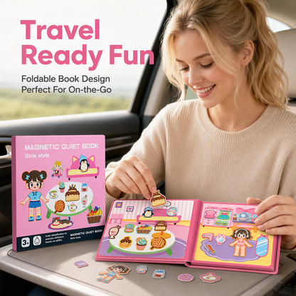 🧩 50% DE RÉDUCTION! 🧒 Livre Magnétique Silencieux pour Enfants – Scènes pliables, éducatif & magnétique – Stimule la créativité & l'apprentissage ✨