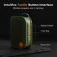 🎵 -50% ! 🔊 Enceinte Bluetooth Portable – ABS – TWS Stéréo – IPX5 – Son Haute Fidélité – 73×48×33 mm – Vert Foncé/Noir – Autonomie Prolongée 🏕️