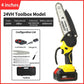 🔥‑50% PROMO FLASH🪚 Mini‑scie électrique sans fil ergonomique, verrouillage sécurité, outil de coupe bois pour bricolage ✨🔧