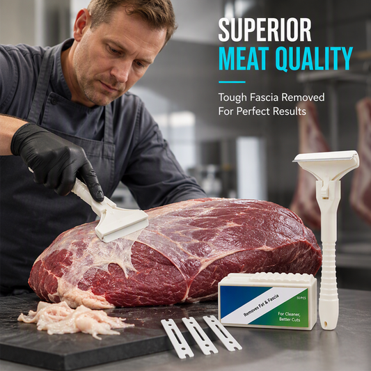 Grattoir à viande en acier inoxydable pour enlever la graisse et le fascia