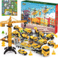 🚗 50% DE RÉDUCTION! 🎁 CALENDRIER DE L'AVENT GARÇON - 24 Jours de Chantier Miniature, Véhicules Alliés avec Outils Réalistes 👷🔧