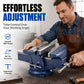 🔧⚙️ -50% ! 🗁️ Étau d’Atelier à Grande Ouverture – Fonte Nodulaire HRC55+, Force de Serrage 80 kN & Pivotement 360°.