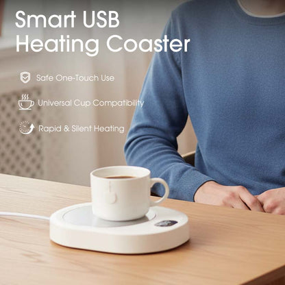 Sous-verre chauffant intelligent USB