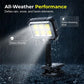 Lampe solaire à détecteur de mouvement avec fixation à pince