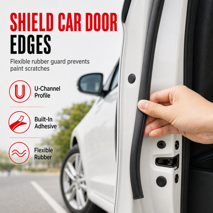 🚗 Bande de protection universelle pour portières de voiture 🛡️ Évite les bosses et les rayures, facile à décoller et à coller, compatible avec toutes les portières de voiture