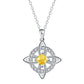 🍀 50% DE RÉDUCTION! 💎 Collier nœud celtique – Pierre de naissance, élégant & réglable ✨