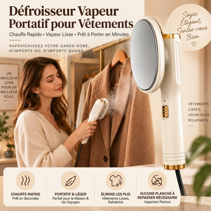 Défroisseur à vêtements portable à main