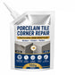 Mastic de réparation imperméable pour angles de carrelage et de pierre