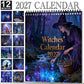 🌙🔮 Calendrier des sorcières 2027 – Calendrier mystique de 12 mois, calendrier mural « Forêt enchantée » pour les passionnés de Wicca, de sorcellerie et de magie.