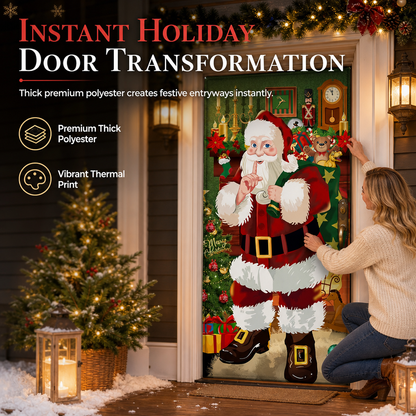 Décoration de porte pour Noël