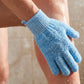 Gants de bain exfoliants à cinq doigts