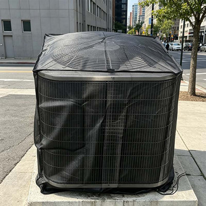 Housse pour climatiseur extérieur avec côtés en filet