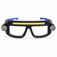 Lampe rechargeable à double faisceau pour lunettes – Éclairage LED mains libres à clipser, lampe avec port de charge Type-C pour la randonnée, le bricolage et la lecture nocturne