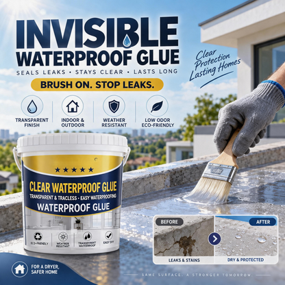 🛠️ Mastic de réparation transparent et imperméable, avec pinceau