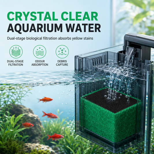 Cube de filtre au charbon actif pour la purification de l'eau d'aquarium
