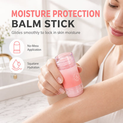 🔥OFFRE ÉCLATANTE🔥 Stick hydratant au gel de pétrole – Squalane et acide hyaluronique, application sans les mains – Pour les mains, les pieds et les talons secs – Pêche ou orange – 35 g ! 🧴✨