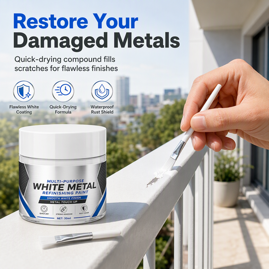 Peinture de retouche blanche pour métal, multi-usage
