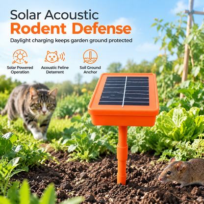 Répulsif à rongeurs solaire avec miaulement de chat