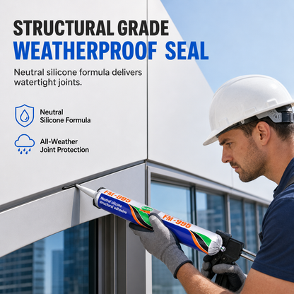 Adhésif structurel en silicone 8800 : mastic étanche et résistant aux intempéries pour vérandas et façades rideaux