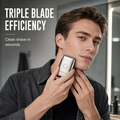 Rasoir électrique portable pour hommes à 3 lames