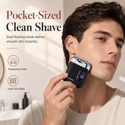 Mini rasoir électrique portable à double tête pour hommes