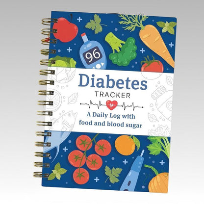 Carnet de suivi du diabète avec liste d’aliments